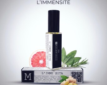 L’IMMESITA – Inspirado en L’Immensite - Perfume Amaderado Acuático Fresco para Hombres – Extrait de parfum
