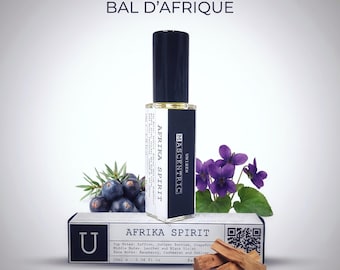 AFRIKA SPIRIT – Inspirado en Bal D’Afrique. Perfume cálido, especiado y amaderado – Fragancia unisex.