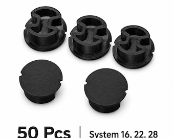 Welding Table Hole Plugs System Diameter 16 22 28, etc - 50 Pieces Hole Cover Set for Fixture Tables and Workbenches