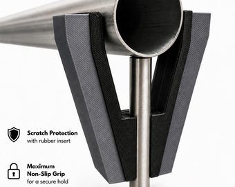 Plantilla de soldadura para soportes de barandilla – Herramienta de soldadura de barandilla de acero inoxidable para tubo de Ø33,7 / 42,4 mm – Ayuda para la fabricación de metales