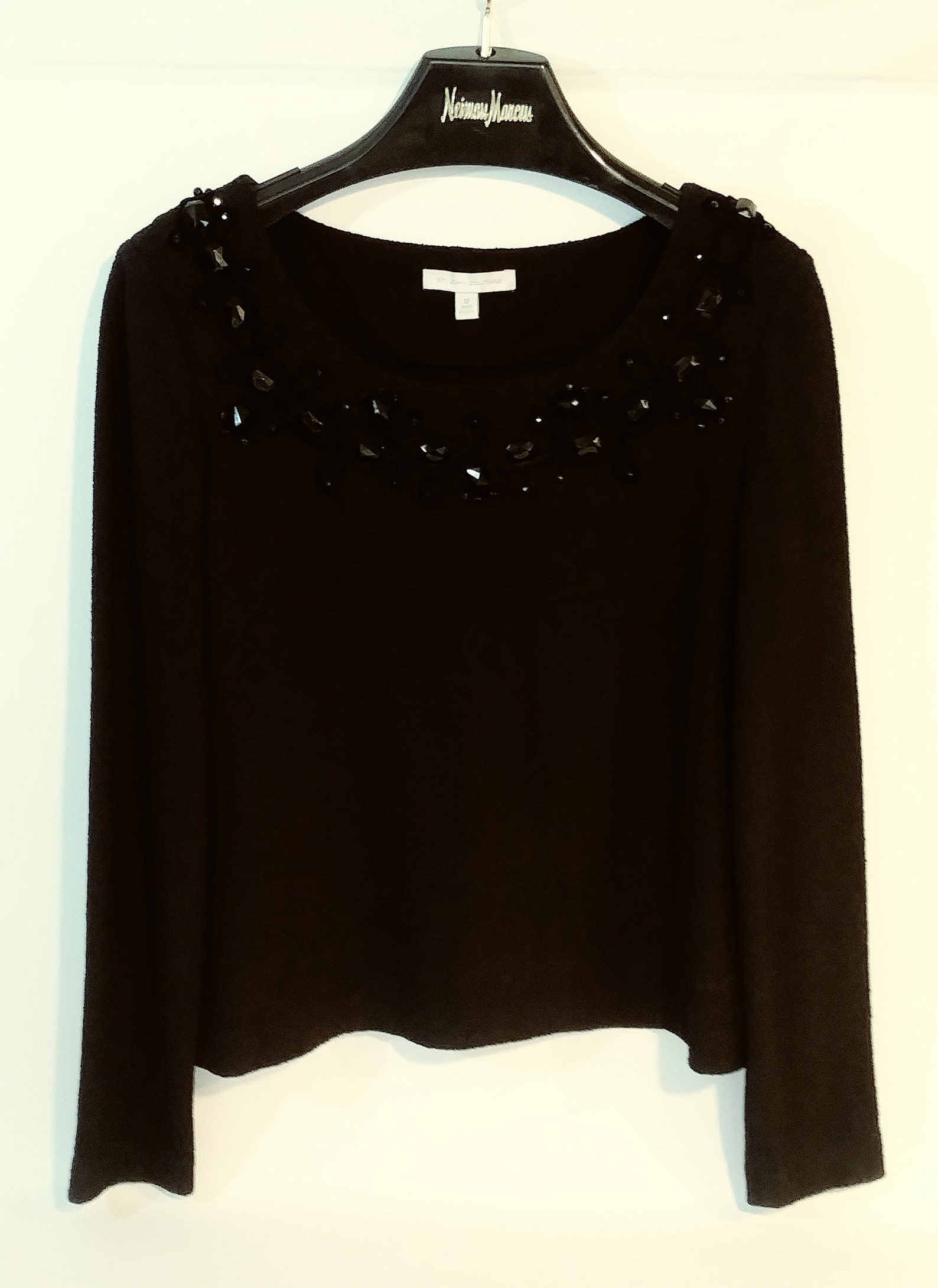 St John Knits Evening Top Black St John Knit Sweater Top Etsy