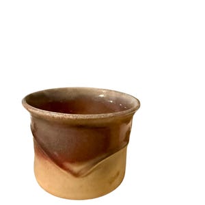 Hand Thrown Studio Pottery  Jar – Signed Sells Folk Art Blue and Pink Pottety