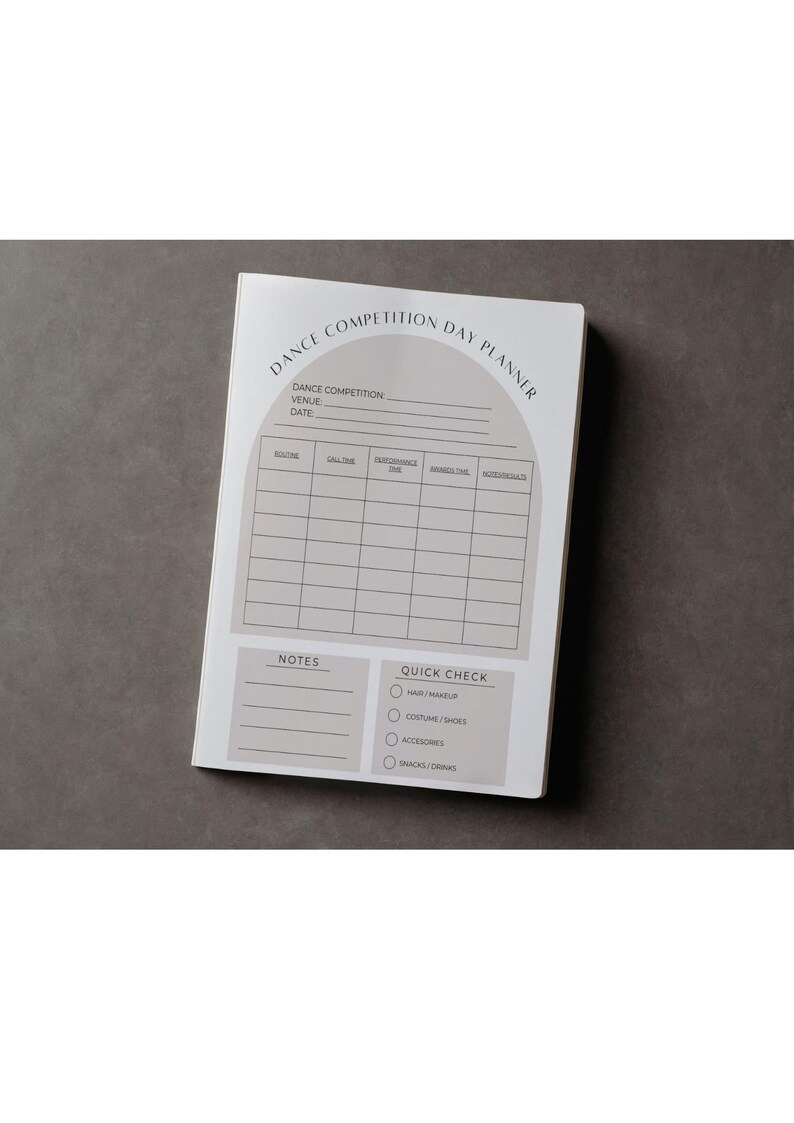 Dance Competition Bundle Printable | Dance Checklist Pack | Dance Mom ...