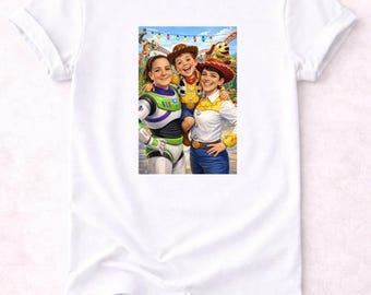 Custom Toy Story Family Shirt | Personalized Disney Slinky Dog Ride Shirt | Cartoon Family Portrait Tee | Matching Family Disney Shirts