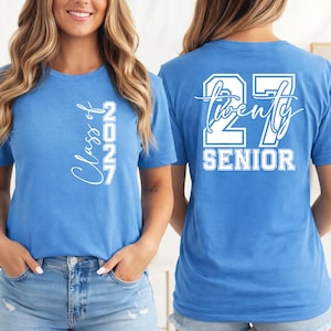 Senior 2027 Shirt, Class Of 2027 Sweatshirt, Graduation T-Shirt, Class of 2027 Graduation Tee, High School Senior Gift, Senior Sweatshirt image 5