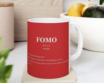 Funny FOMO Definition Mug