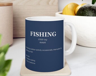 Funny Fishing Definition Mug