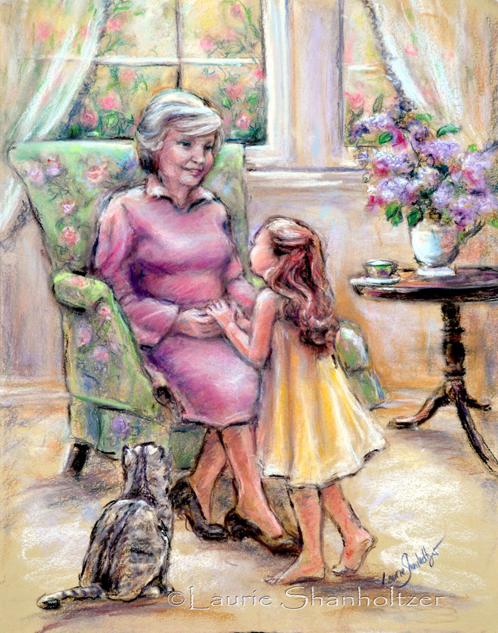 Картинка бабушки и внучки