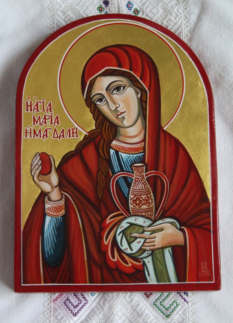Saint Mary Magdalene. Orthodox icon handmade painted. Made | Etsy
