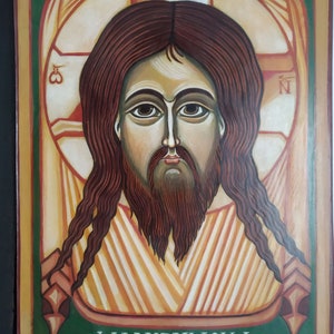 Mandylion The Holy Face Jesus Christ Orthodox icon handmade painting  icon Available