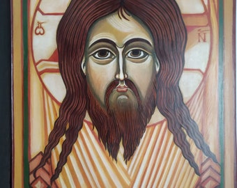 Mandylion The Holy Face Jesus Christ Orthodox icon handmade painting  icon Available