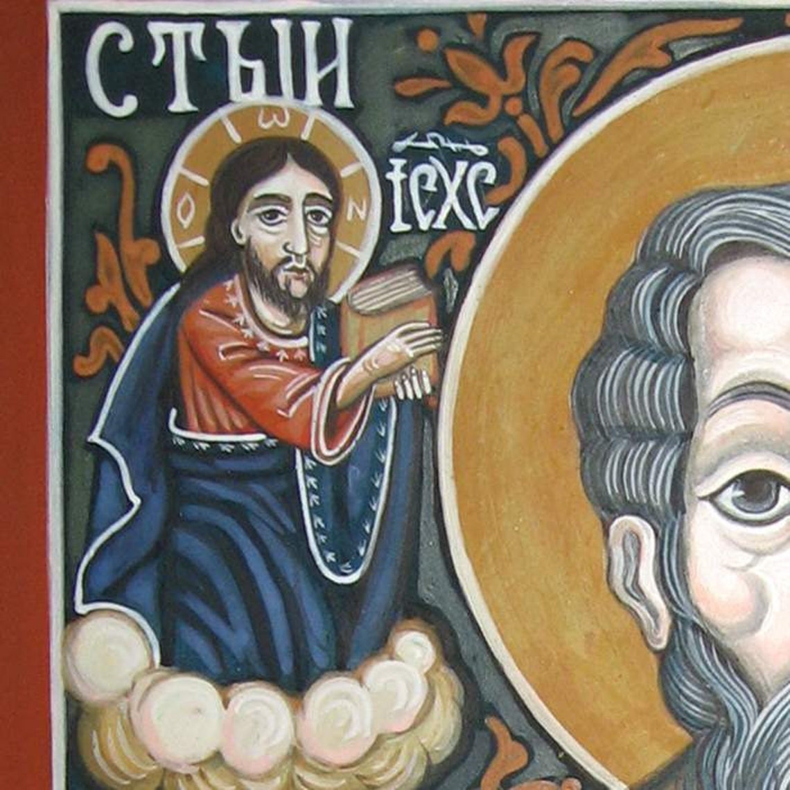 Saint Nicholas. Byzantine Icon Handmade Painted. Only on - Etsy