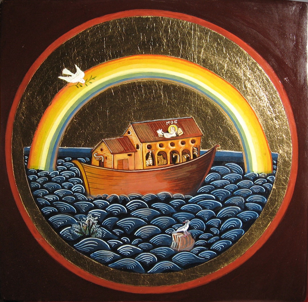 Noah's Ark. Handmade Painting. - Etsy Canada