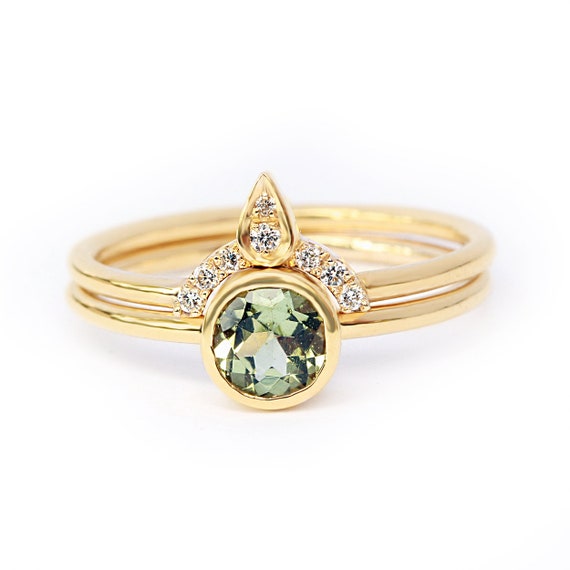 Resultado de imagen para green tourmaline rings