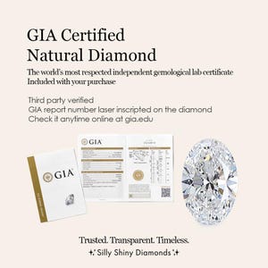 1.5ct Oval Real Diamond Halo Wedding Ring Set | 2-Ring Design with 0.75ct Accents | GIA Certified | Free Shipping & Engraving | Glory image 8