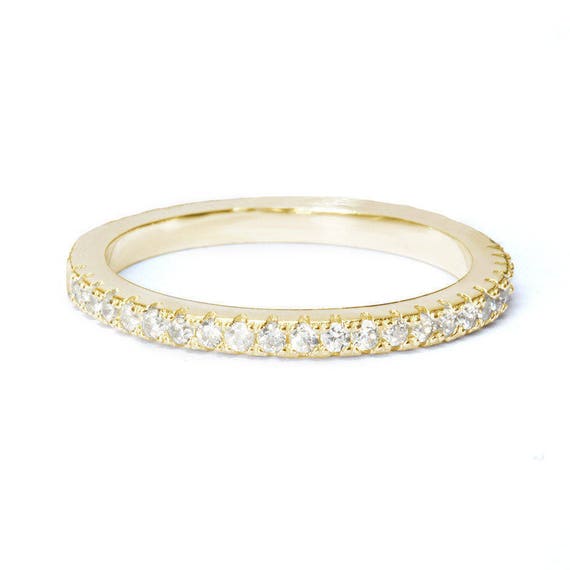 9ct yellow and white gold diamond curved wedding band - ETERNITY/WEDDING  RINGS - Westenra Jewellers