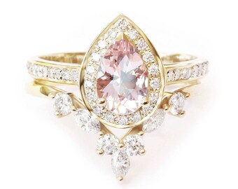 Halo Engagement Rings National Jewel Creations Halo Sleeve Pear