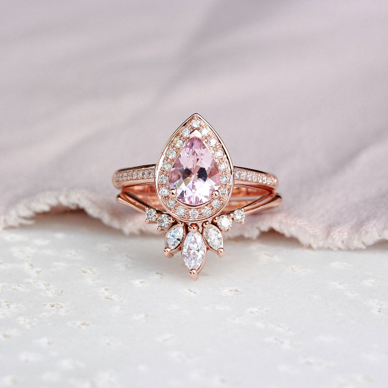 Nesting Rings Diamond Nesting Ring, Side Wedding Band, Unique Chevron Marquise ...