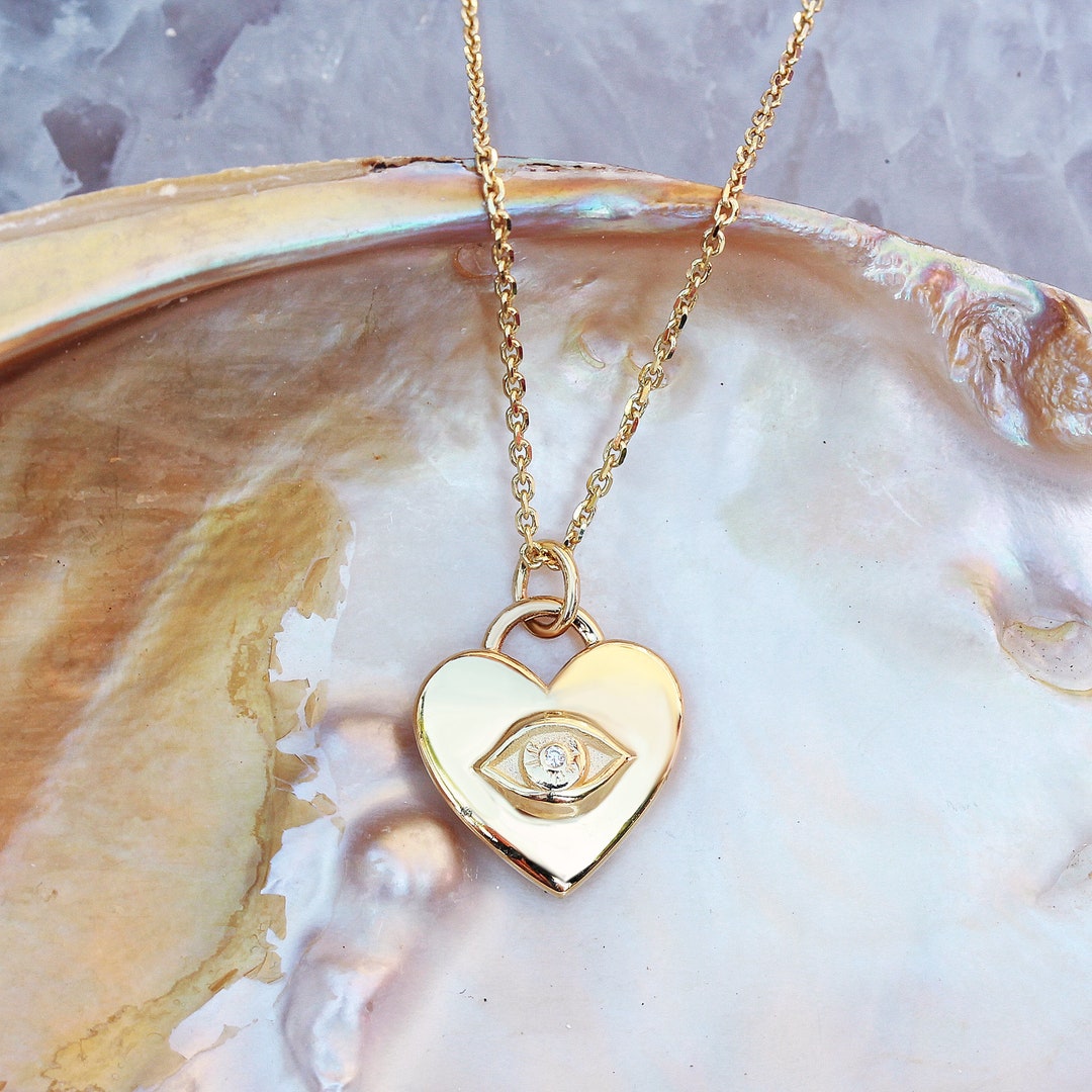Collana Elegante Con Ciondolo Pugnale A Cuore - Gioiello In Lega Di Zinco Placcato Oro Con Strass - Foto 6