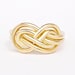 Double Infinity Knot Gold Ring, Unique Wedding Ring Unisex, Women ...