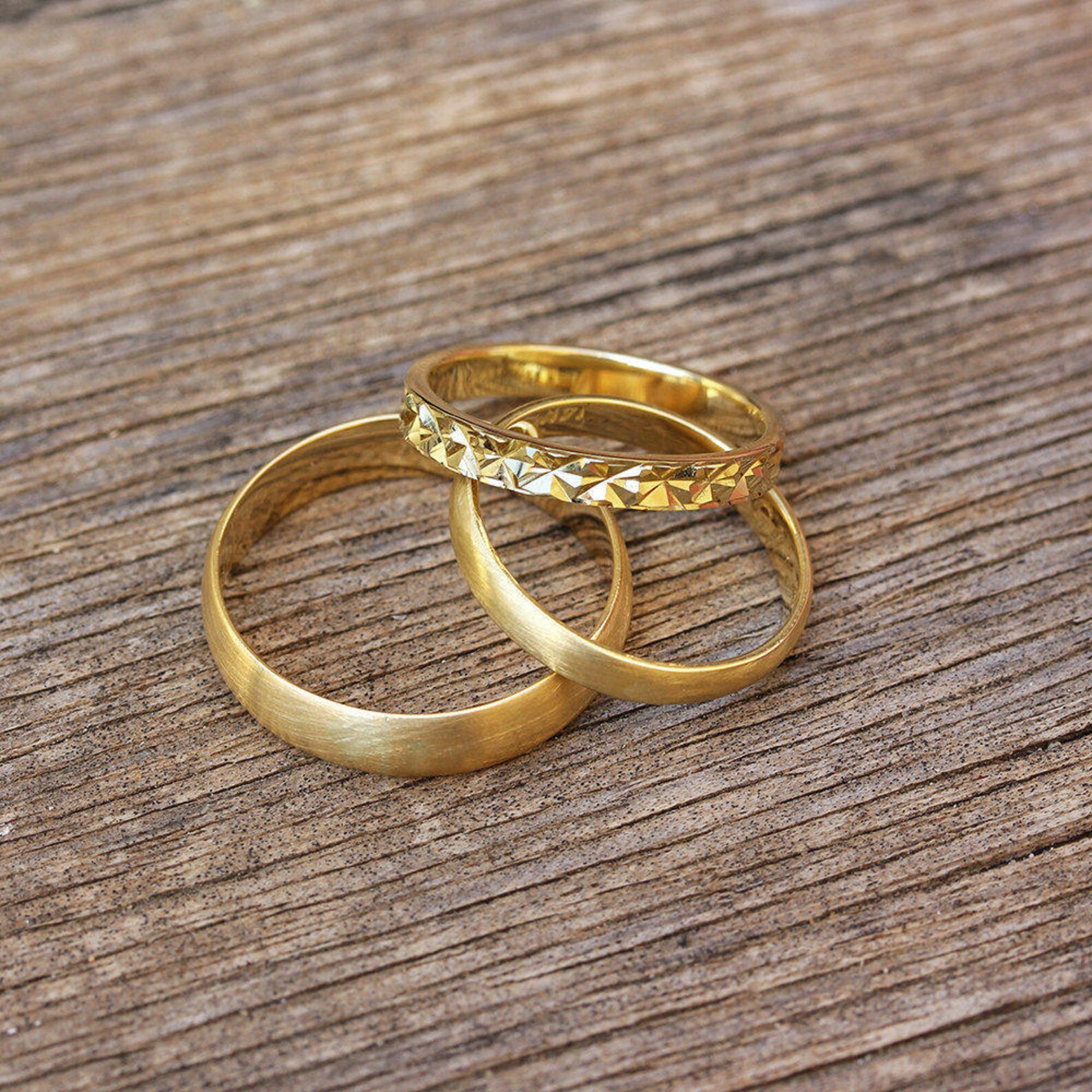 Unique Gold Wedding Ring Women Gold Wedding Bands Thin Gold Etsy