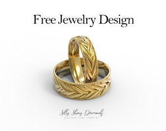 Free CAD Custom Jewelry Design. 3D Modeling and Rendering.