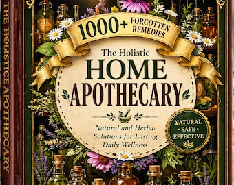 Holistic Home Apothecary Book | 1000+ Natural Herbal Remedies (Digital Download)