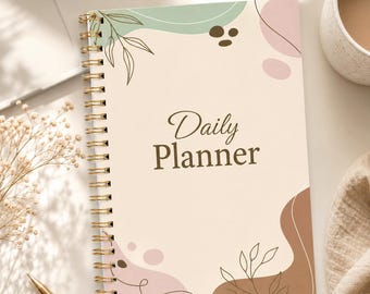 Undated Daily Planner Pad – Minimal To Do List Notebook, 52 Tear-Off Sheets, Task Organizer