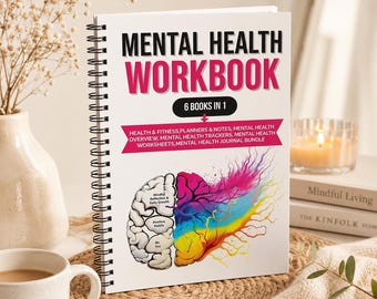 Mental Health Workbook | Guided Journal & Self Reflection Workbook