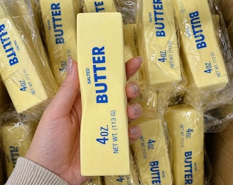 Butter Stick Stress Ball, Soft Squishy Fidget Toy for Anxiety Relief Sensory Play