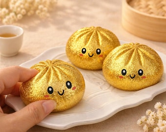 Regenbogen Knödel Squishy, Glitzer Mochi Sensorisches Spielzeug, Stressabbau Squeeze, Schreibtisch Geschenk