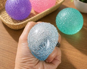 Pelota antiestrés blandita, juguete sensorial Mochi, textura crujiente, ayuda para la ansiedad, juguete de escritorio para niños y adultos.