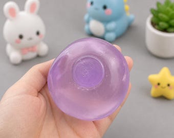 Transparent Mochi Stress Ball, Squishy Sensory Squeeze, Anxiety Relief Desk Fidget