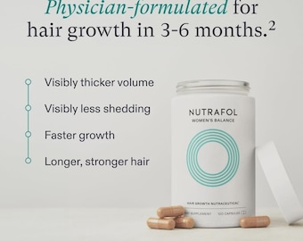 Women's Balance Nutrafol Hair Growth Supplement 120 Capsules Food Supplements