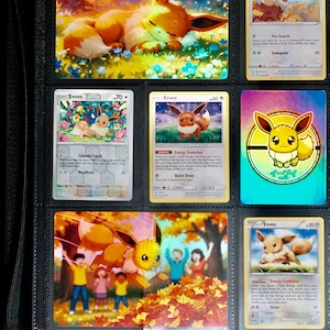 pokemon card binder etsy Pokmon - Cubone Custom Orange Tcguard 9 Pocket Trading Card Binder