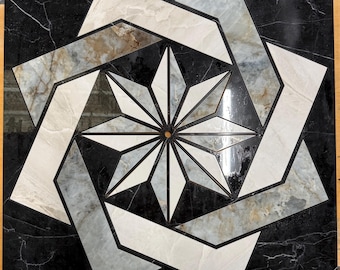 Celestial Compass Floor Medallion