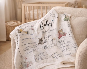Personalised Keepsake Blanket | Custom Message, Memory Gift, Baby Shower, Birthday