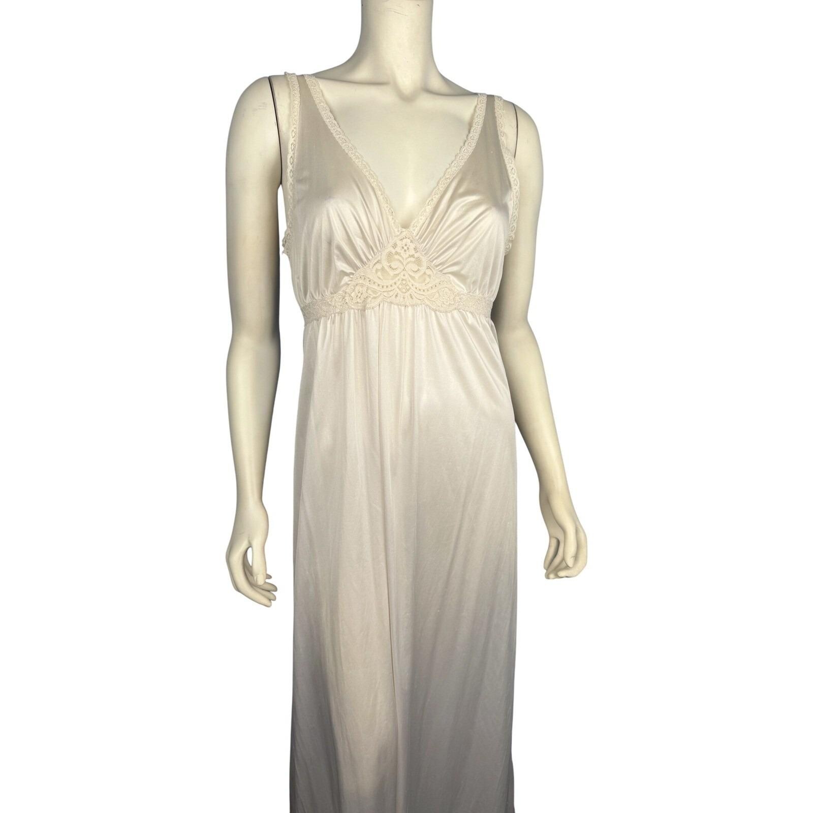 Vintage Cream Maxi Slip Dress - Etsy