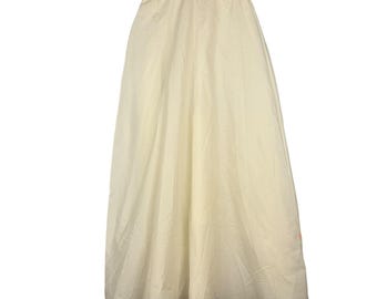 Vintage 60s Merry Modes Bridal 8 Full Slip Petticoat Skirt Lace Hem Tulle Ivory