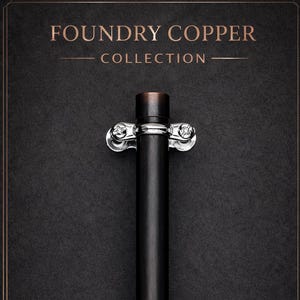 Geschwärzter Kupferschrankknauf - Moderner Industrieller Schubladenknauf - Mitternachtskupferschrankknauf - Handgealterter, dunkler Schubladenknauf