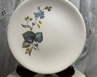 Set of 4 SylvaC Ware Floral Earthenware Plates, English Cottage Style Tableware