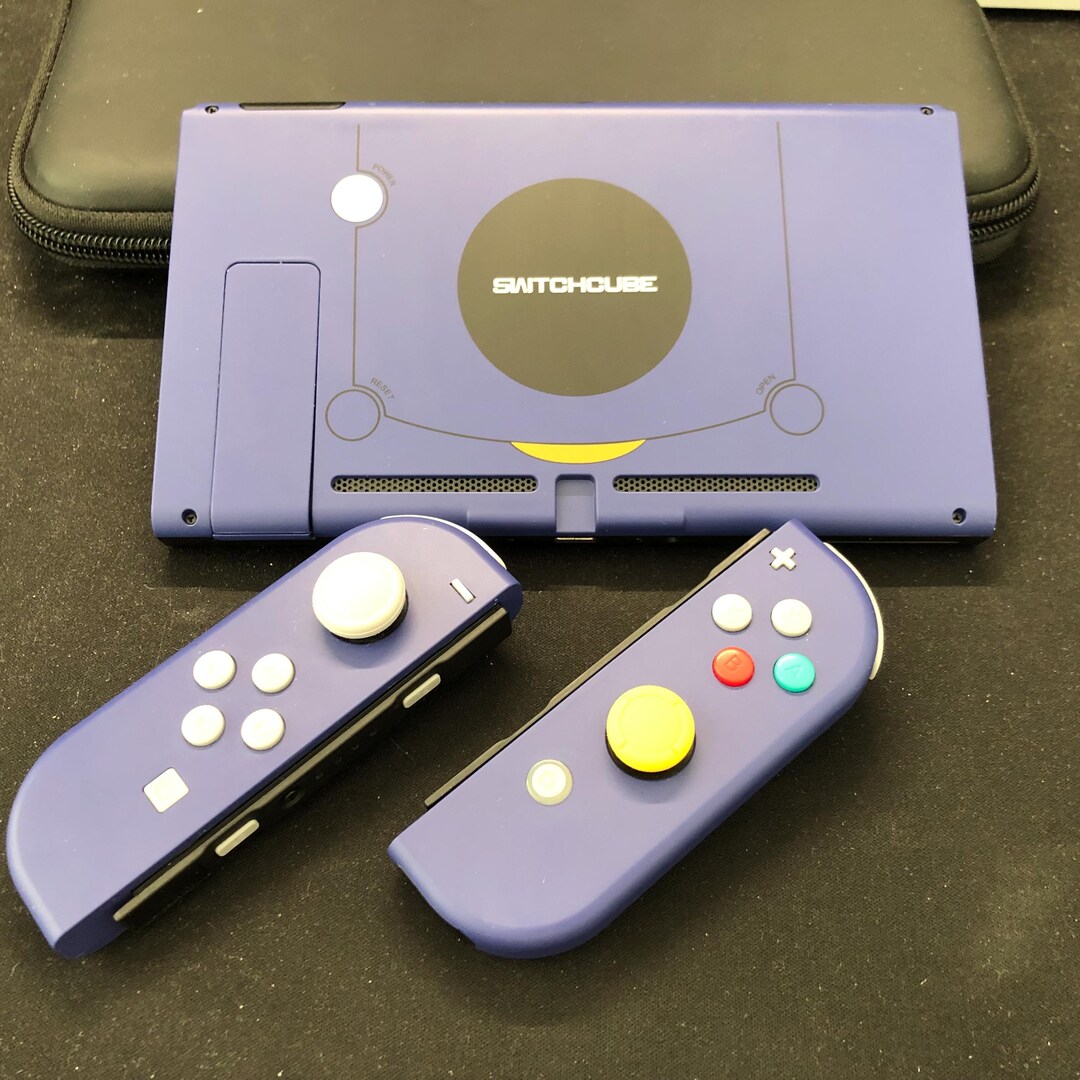 Gamecube-inspired Nintendo Switch Custom Shell / Theme | Purple Retro ...