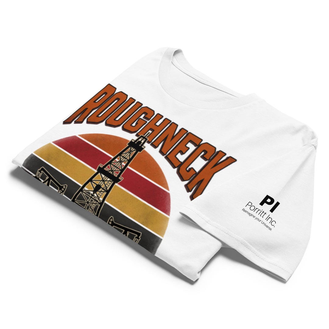 Roughneck Retro Sunset Shirt | Oilfield Gift for Him
