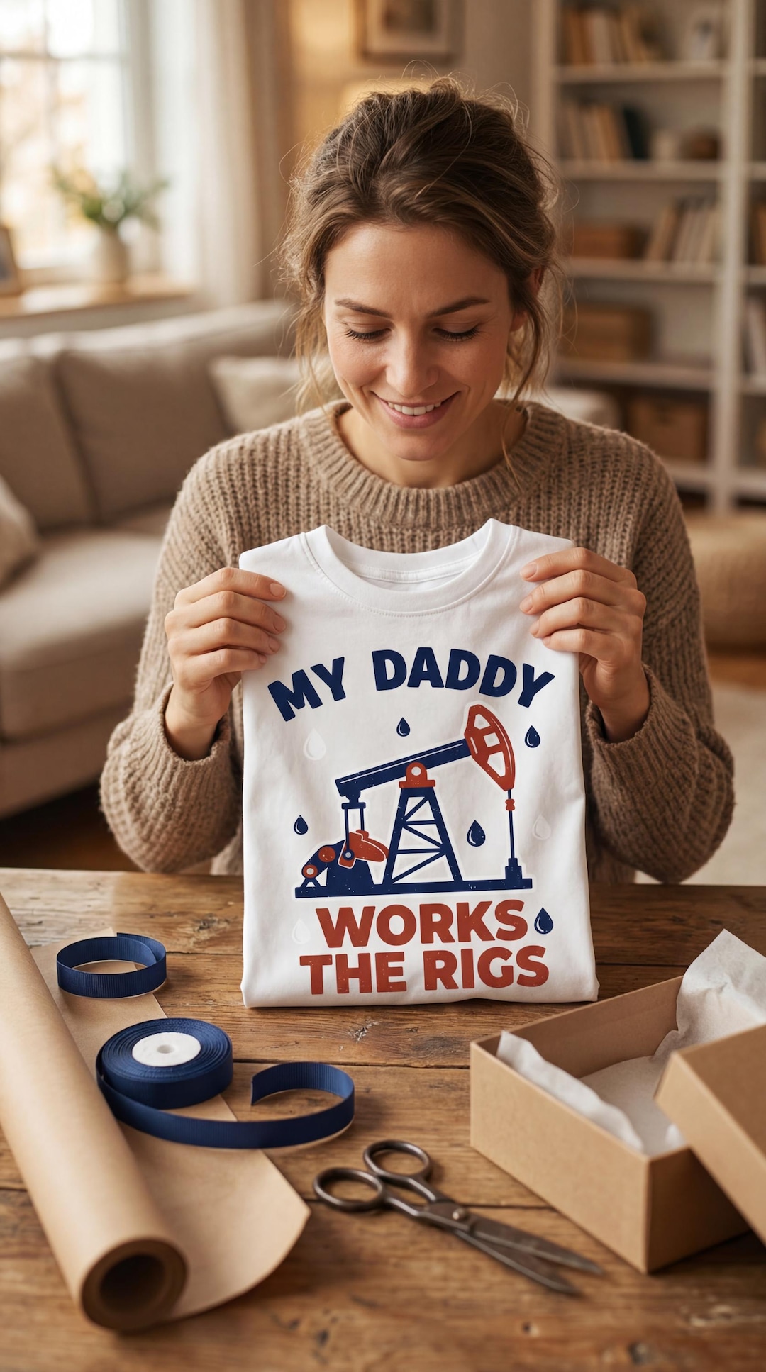My Daddy Works the Rigs | Women's Tank Top | Oilfield Daughter