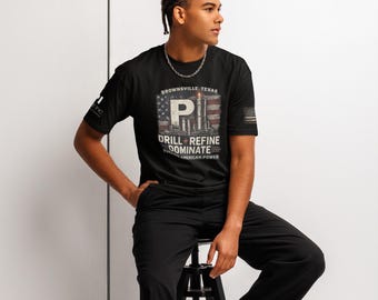 Men's Cotton Tee – Drill Refine Dominate, Brownsville Texas Fueling American Power