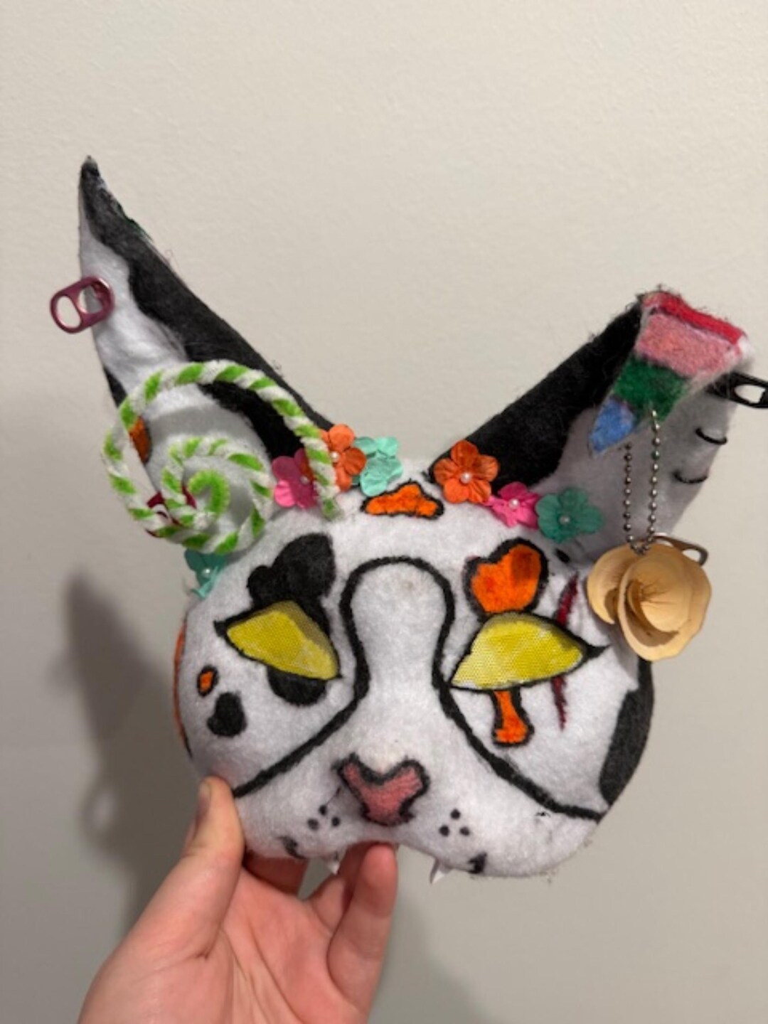 Alien Cat Mask Therian Decorated Heavily. - Etsy