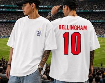 Jude Bellingham Number 10 Shirt, Comfort Colors England Soccer Fan Tee