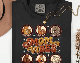 Ropa con estampado de animales para mamá: regalo a juego para madre e hijo por cumpleaños.