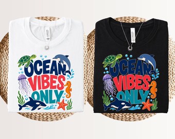 Ocean vibes only, Sea turtle shirt, Family summer vibes, 2026 beach memories, Hello summer retro, Ocean turtle tshirt, Summer shirt