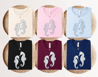 Oceancore sealife shirt | Marine biology gift sweatshirt | Seahorse ocean conservation tee | Wildlife biologist marine life apparel